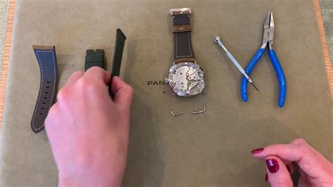 panerai radiomir replacement wire lugs|How To Change Wire Lug Straps On A Panerai Radiomir.